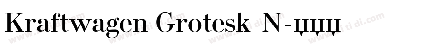 Kraftwagen Grotesk N字体转换